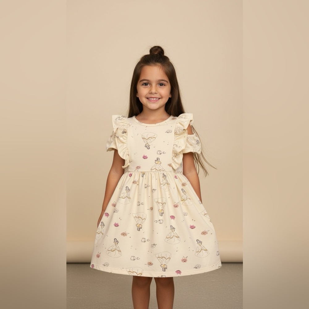 Disney Yellow Beauty and the Beast Dress with Ruffles